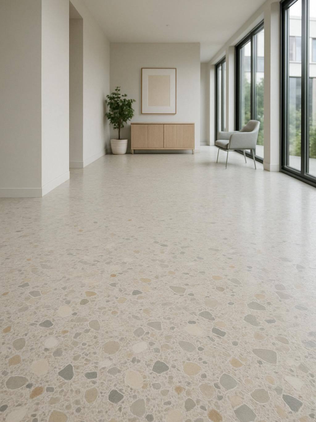MOWA TERRAZZO Ponadczasowa elegancja zamknięta w kamieniu. Podłogi MOWA MICRO TERRAZZO to połączenie klasycznego piękna z nowoczesnym designem